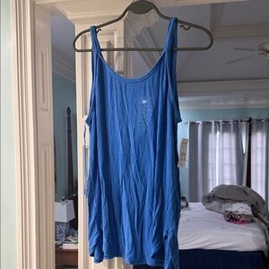 Free People Vibrant Blue Tank Top